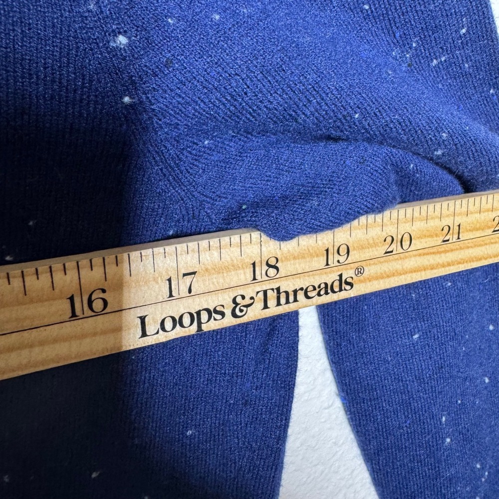Talbots Petites Navy‎ Blue Lambswool Blend Snow Globe Lighthouse Sweater MP - Picture 7 of 8